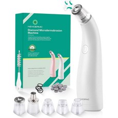 얼굴용 뉴더모 2n1 마이크로더마브레이싱 머신 다이아몬드 디바이스 USB 충전식 홈 페이셜 트레이싱 머신(화이트), White