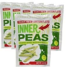 미국 트레이더조 Trader Joe's Inner Peas 콩껍질 스낵, 5개, 93g