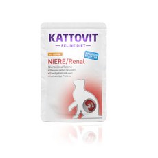 KATTOVIT 貓主食餐包 腎臟低磷低鈉營養設計, 85g, 1個, 腎臟保健-雞肉