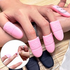 손톱 젤네일 제거 쏙오프 네일아트 쉽게 제거하는 리무버 캡 5개, 블랙