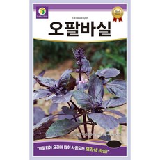 [주주씨앗] 오팔바질 씨앗 1g(500립) / 이탈리아 요리용 보라색 바질 허브 종자 / 봄~여름 파종 허브씨 씨앗몰, 1개