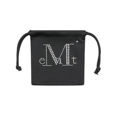 MUCENT 글리츠 핫픽스 로고 스트링 파우치, Black, Free