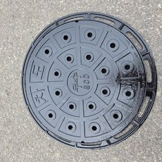 대명건축자재 20톤하중 우수맨홀, 1개, 뚫린뚜껑(뚜껑만)