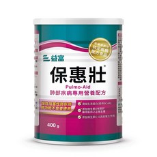 益富 保惠壯 Pulmo-Aid 肺部疾病專用營養配方 400g, 6罐