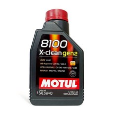 MOTUL 8100 X-clean gen2 機油, 5w40, 1個, 1L