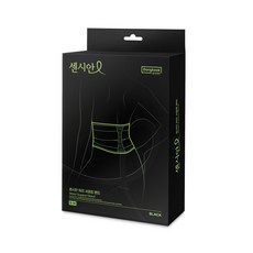 동국제약 센시안 허리 서포트 밴드 S-M사이즈 블랙 허리통증 허리밴드 허리통증완화, 1개