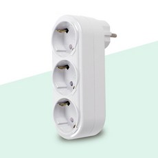 일신전기 멀티탭 3구 ㄱ형 멀티콘센트, 3구 16A, 1개