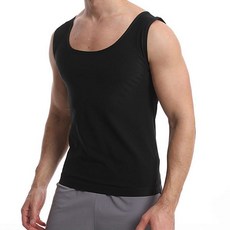 비오스리빙 남성 땀복 기능성 발열 근육핏 운동복 나시 IS-MS32 언더레이어 보온내의 상의