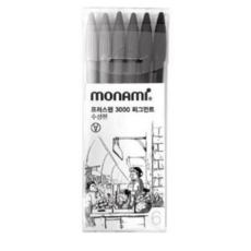 모나미 프러스펜 피그먼트 사인펜 세트, 6종, 1개