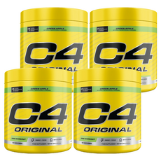 CELLUCOR C4 經典款運動前補充品 青蘋果口味, 390g, 4個