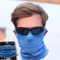 자전거 방한 마스크 멀티 스포츠 워터프루프 겨울 라이딩 마스크 보온 자카드 숨쉬기 워머 두건 원단 편한, 파랑