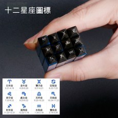 十二星座鋼印套裝 字印鏨花 暫金鏨子 手工雕刻 金銀首飾 輾刻 打金, 十二星座一套（12只裝）