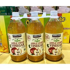 科克蘭 有機蘋果醋 946毫升 X 3入, 3個, 946ml