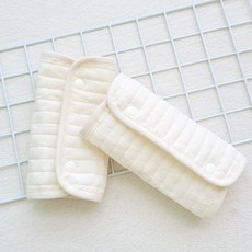 코코아돌 누빔 아기띠 침받이 어깨패드 벨트 커버, 무지(누빔)2P, 1세트