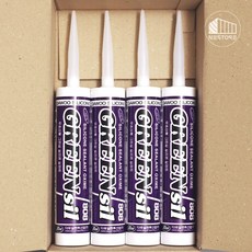 네스토어 무초산 비초산 글레이징 실리콘 유리 샷시 목재 콘크리트 다목적 다우 808 실란트 4개 세트(노즐 4개 포함), 우드, 1세트