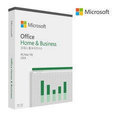 [한국MS정품- 실물배송상품] MS 오피스 2024 홈앤비지니스 PKC 기업용 영구사용