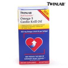 TWINLAB Omega-3磷蝦油軟膠囊, 1盒, 60顆, 1盒