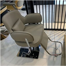 美髮店理髮店椅子髮廊專用理髮椅美髮椅網紅剪髮椅可陞降座椅剪髮椅子 美容椅 複古理髮椅 髮廊椅 剪髮椅, 銀不銹鋼-灰色（燙染專用）