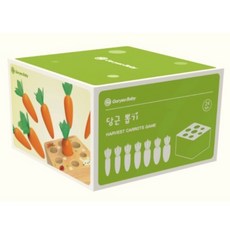 goryeo baby 嬰幼兒早教益智拔蘿蔔積木玩具 商檢合格 安全水性漆 木製玩具, 1個, 彩盒微凹（商品完整、已折扣、自用可選）