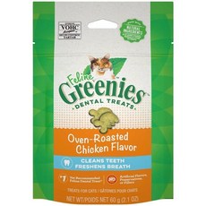 健綠 Greenies 貓咪潔牙餅 貓零食, 1個, 濃郁烤雞口味60g,缺貨自動換口味 勿接受勿下單, 60g, 濃郁烤雞