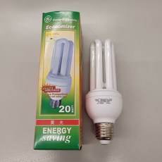奇異 GE 20W 220V E27 3U 黃光燈管, 1個