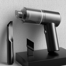 無線車戴吸塵器 120W大功率迷你無線汽車吸塵器車家兩用 無綫吸塵器 車用吸塵器 手持吸塵器 小型吸塵器 吸塵器, 黑色