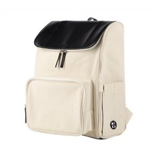 ChuwaBaby 嬰兒外出多功能後背包 - 時尚媽媽包/爸爸包, 黑白色