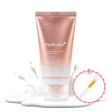 메디큐브 콜라겐 우유 랩핑 마스크 75ml+브러쉬증정(색상랜덤), 1개, 1개입