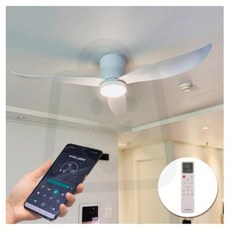 써큘레이터 공기순환 써쿨레이터 V2-Light LED 실링팬 조명 113cm 화이트 에어룩스 스마트 IOT