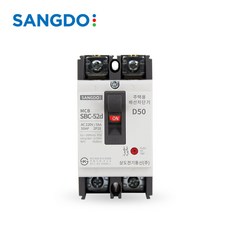 배선 차단기 SBC-52d NFB 주택용 2P 5KA 16A 20A 32A 40A 50A 상도 전기 통신, 상도 배선차단기(주택용) SBC-52d 32A, 1개