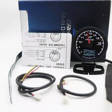 HUD센서 장착 GReddi 부스트 게이지 터보 오일 압력 RPM 수온 타코미터 레이싱 계량기 7 색 LCD 디스플레이, 09 water  temp