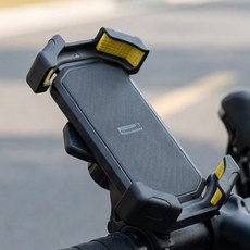 디어하우스 오토바이 자전거 핸들형 휴대폰 거치대, 1개, 블랙