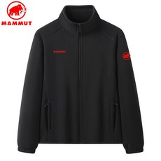 MAMMUT 마무트 매머드 가을과 겨울 기모 가후 정전기 방지 오리털 남녀 야외 보온 기모 내담 캐주얼 칼라 맨투맨