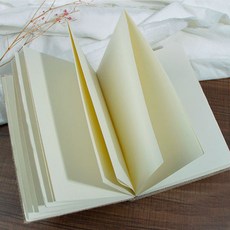 麻布本毛邊手賬本復古風牛皮紙本粗麻手工筆記連頁做舊筆記本, 1個, 1張, 麻布本-白色內頁:A5