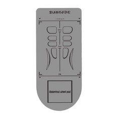 저소음 자동 리바운드 4휠 AB슬라이드 무릎매트 포함 AB 슬라이드 매트, 1