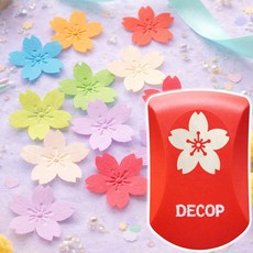데콥 우표펀치 모양 펀칭 천공기 타공기 펀처 미니펀칭기, 1개, 벚꽃모양