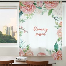 빛차단 암막커튼 S01 블루밍 시즌 XL 140X230cm 디지털프린팅 긴창커튼 현관 가리개 베란다 가림막