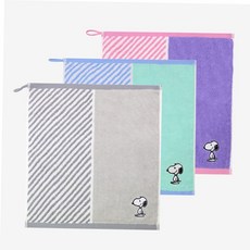 송월타올 스누피 스플릿36 핸드타올 고리수건 1장, 분홍, 1개