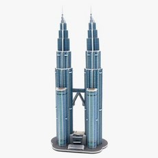 제사오스토어 3D입체퍼즐 페트로나스 트윈타워 조각맞추기 건축물모형 유명건축물 집콕놀이