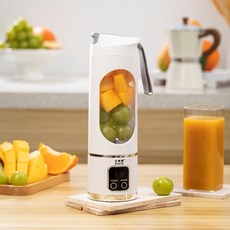 휴대용 무선 믹서기 블랜더 1500mah 50W 파워풀한 동력, HS-860, 흰색