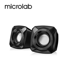 Microlab B16 黑晶鑽 USB 2.0聲道多媒體音箱, 黑色