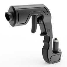 無用良品 酒瓶噴射器 香檳槍噴酒器 啤酒水槍 酒器酒吧互動香檳槍 香檳槍 啤酒槍 倒酒神器, 黑色, 1個