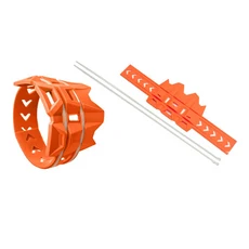 [호환제품] 배기 화상 방지 열 보호 링 오토바이 장치 설치 고온 강도, 04 Orange, 01 China Mainland