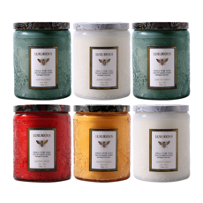 浮雕香氛蠟燭 可燃燒40小時【178小舖】香氛蠟燭 香薰蠟燭 大豆蠟燭 精油蠟燭 芳香蠟燭 擴香蠟燭 蠟燭 聖誕禮物, 450g, 1個, 英國梨小蒼蘭-約450克可燃燒40小時