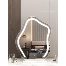 LED 화장대 파우더룸용 메이크업 전구 조명 무드등 중형 3색 LED 충전식, 중형 3색 LED 플러그인