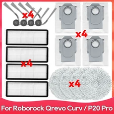 Roborock Qrevo C / 5AE Curv EdgeC 호환 브러시 필터 물 먼지봉투, 14 Set N