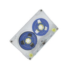 대부분의 레코더와 호환되는 54분 용량의 가능한 플라스틱 카세트 테이프가 장착된 블랭크 사운드 카세트 업그레이드 버전입니다, 그림과 같이, 4NB804475_TXH, 1개