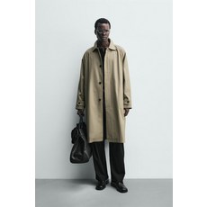 ZARA 릴랙스드핏 트렌치 코트 - 샌드 {QHJ}