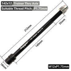 HEPPE 자전거 트레이너 스루 액슬 MTB 샤프트 꼬치 1 2 3 4mm 와셔 어댑터 12x142 12x148, 142x12 P1.75