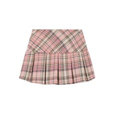 아랑고고 댄스복 체크 주름 캉캉치마 라인댄스복 화려한 난타복 치어리더 응원복 빅사이즈 스커트 방송댄스복 공연복 미니 무대복